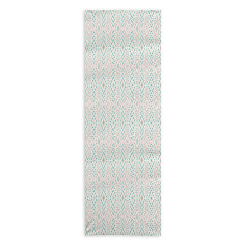 Avenie Bohemian Diamonds Mint Yoga Towel