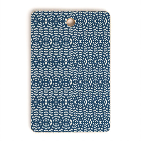 Avenie Bohemian Diamonds Navy Cutting Board Rectangle