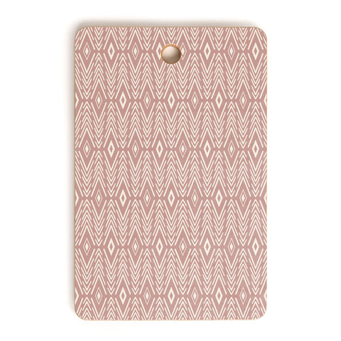 Avenie Bohemian Diamonds Peach Cutting Board Rectangle