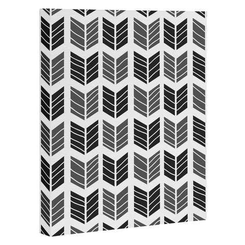 Avenie Boho Arrows Black Art Canvas