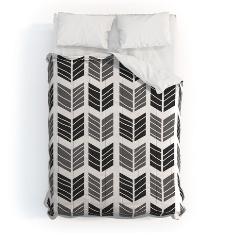 Avenie Boho Arrows Black Comforter