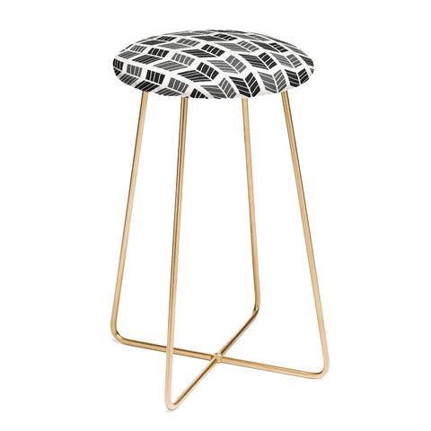 Avenie Boho Arrows Black Counter Stool