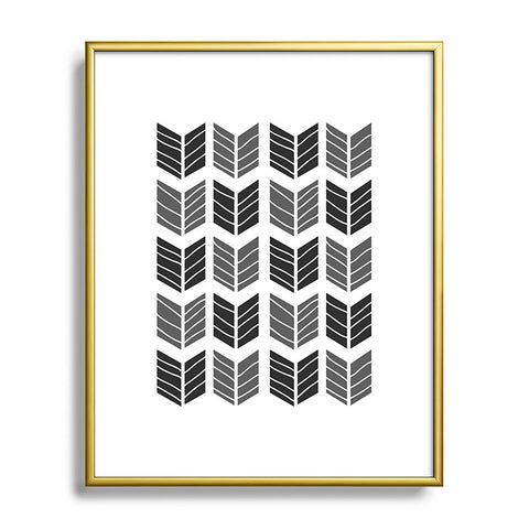 Avenie Boho Arrows Black Metal Framed Art Print