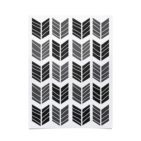 Avenie Boho Arrows Black Poster