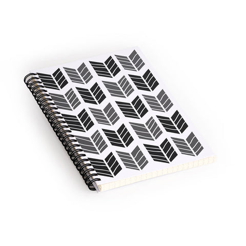 Avenie Boho Arrows Black Spiral Notebook