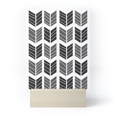 Avenie Boho Arrows Black Mini Art Print