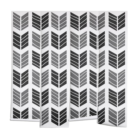 Avenie Boho Arrows Black Wall Mural