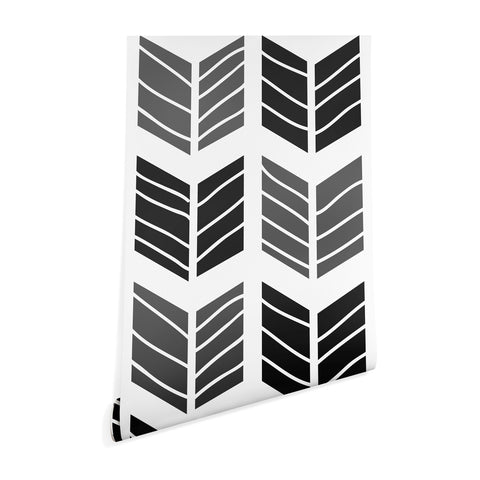 Avenie Boho Arrows Black Wallpaper