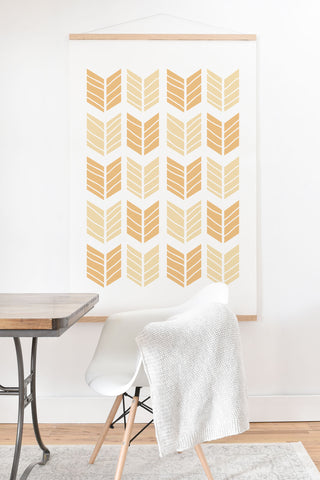 Avenie Boho Arrows Honey Art Print And Hanger