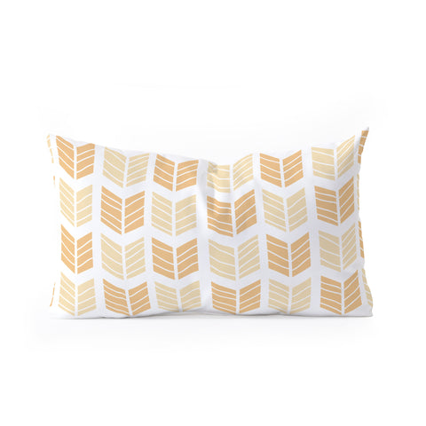 Avenie Boho Arrows Honey Oblong Throw Pillow