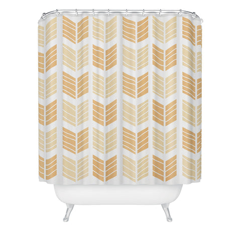 Avenie Boho Arrows Honey Shower Curtain
