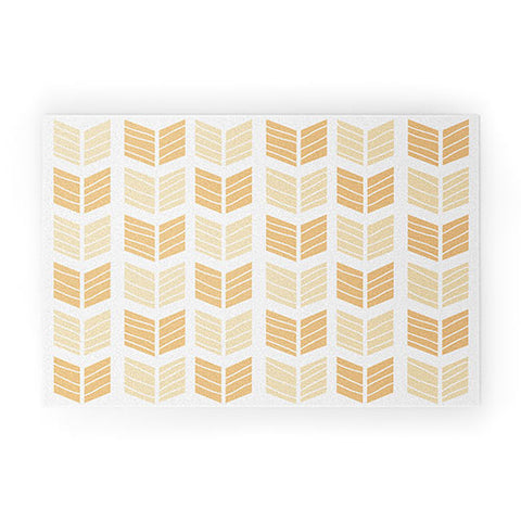 Avenie Boho Arrows Honey Welcome Mat