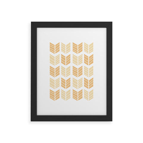 Avenie Boho Arrows Honey Framed Art Print