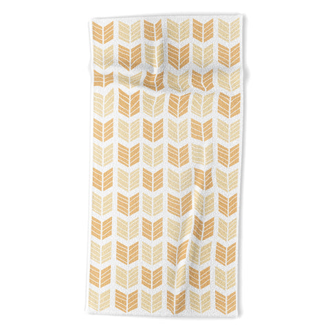 Avenie Boho Arrows Honey Beach Towel
