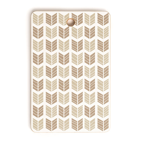 Avenie Boho Arrows Neutral Cutting Board Rectangle