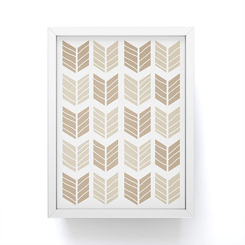 Avenie Boho Arrows Neutral Framed Mini Art Print