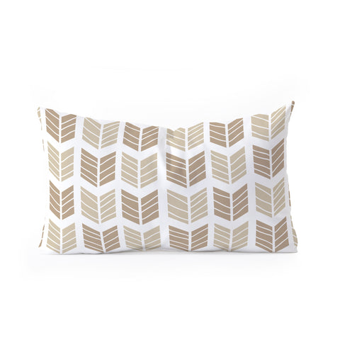 Avenie Boho Arrows Neutral Oblong Throw Pillow