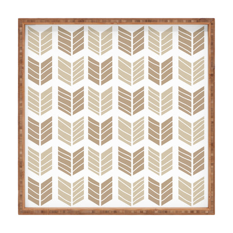 Avenie Boho Arrows Neutral Square Tray