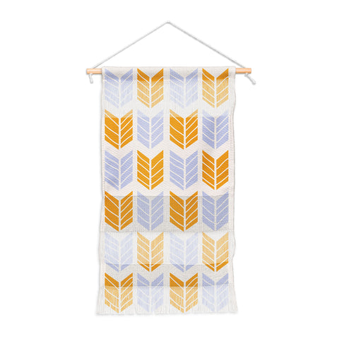 Avenie Boho Arrows Orange and Blue Wall Hanging Portrait