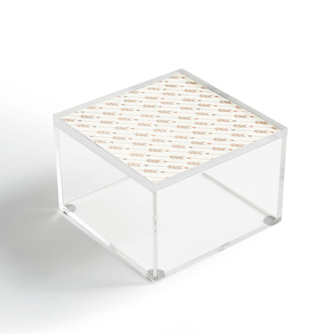 Avenie Boho Diagonal Arrows Neutral Acrylic Box