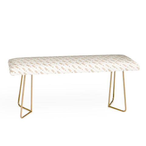 Avenie Boho Diagonal Arrows Neutral Bench