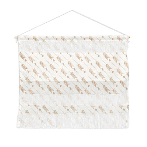 Avenie Boho Diagonal Arrows Neutral Wall Hanging Landscape