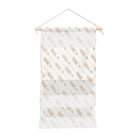 Avenie Boho Diagonal Arrows Neutral Wall Hanging Portrait