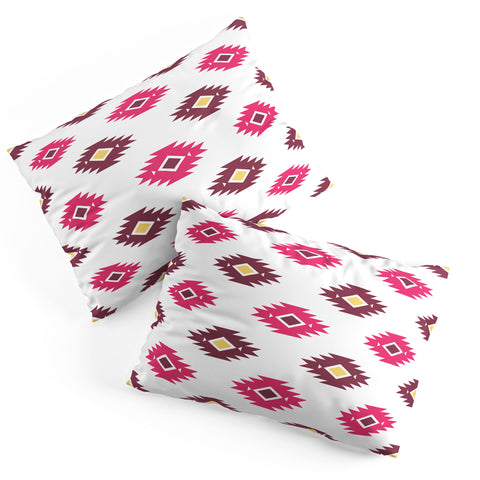 Avenie Boho Diamond Pink Pillow Shams