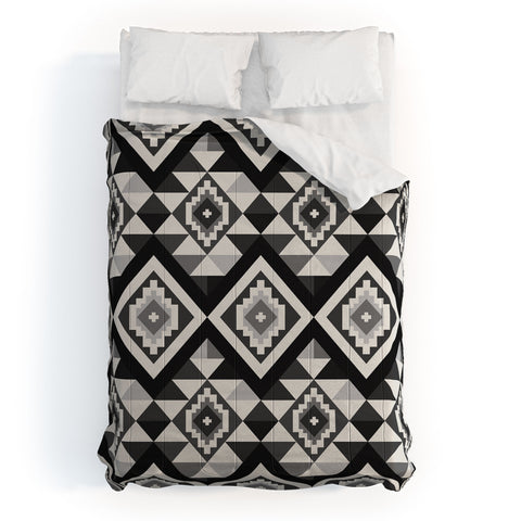 Avenie Boho Gem Black Comforter
