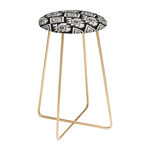 Avenie Boho Gem Black Counter Stool