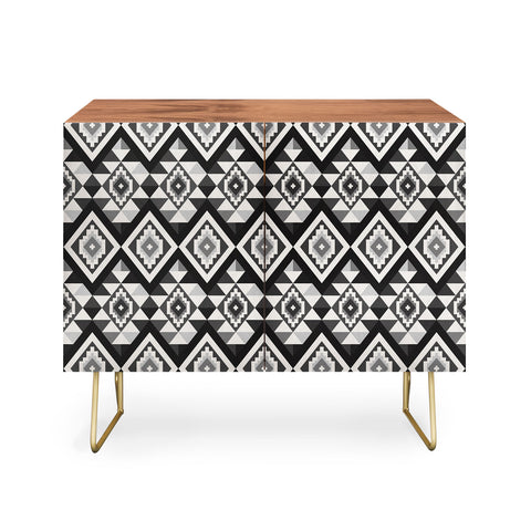 Avenie Boho Gem Black Credenza