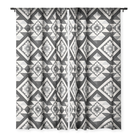 Avenie Boho Gem Black Sheer Non Repeat