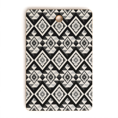Avenie Boho Gem Black Cutting Board Rectangle