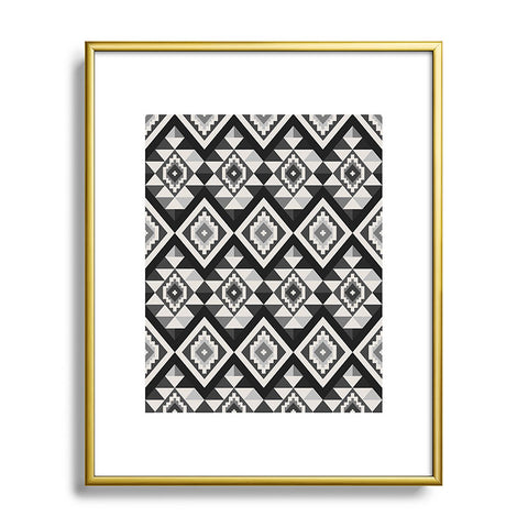 Avenie Boho Gem Black Metal Framed Art Print