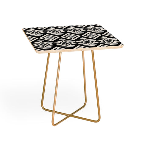 Avenie Boho Gem Black Side Table