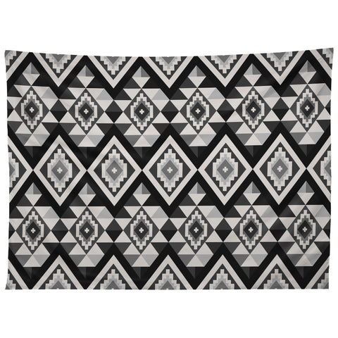 Avenie Boho Gem Black Tapestry