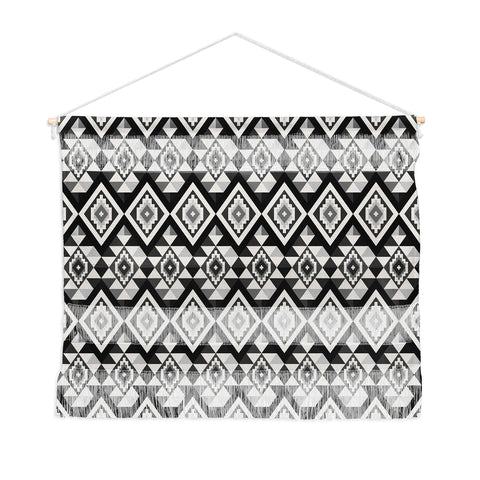Avenie Boho Gem Black Wall Hanging Landscape