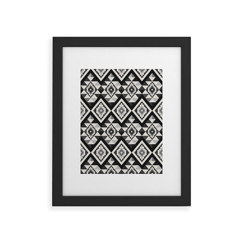 Avenie Boho Gem Black Framed Art Print