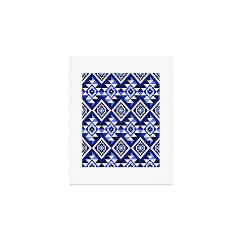 Avenie Boho Gem Blue Art Print