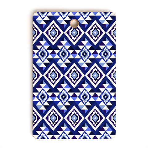 Avenie Boho Gem Blue Cutting Board Rectangle