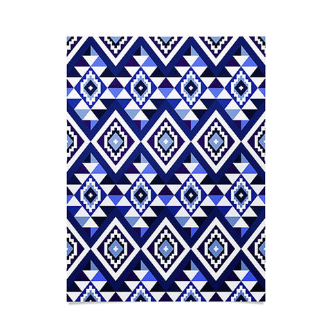 Avenie Boho Gem Blue Poster