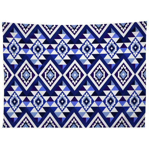 Avenie Boho Gem Blue Tapestry