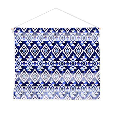 Avenie Boho Gem Blue Wall Hanging Landscape