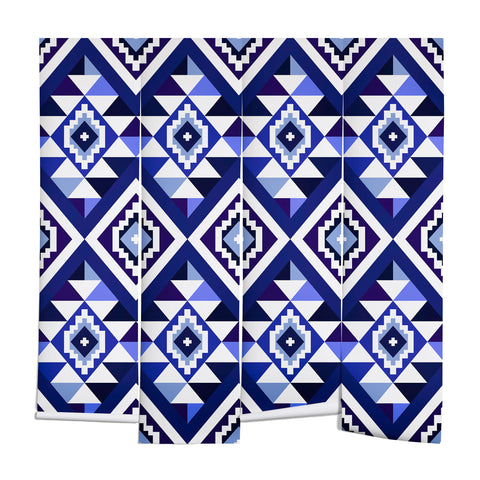 Avenie Boho Gem Blue Wall Mural