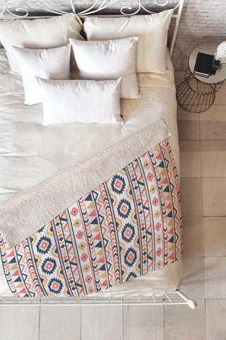 Avenie Boho Harmony Fleece Throw Blanket