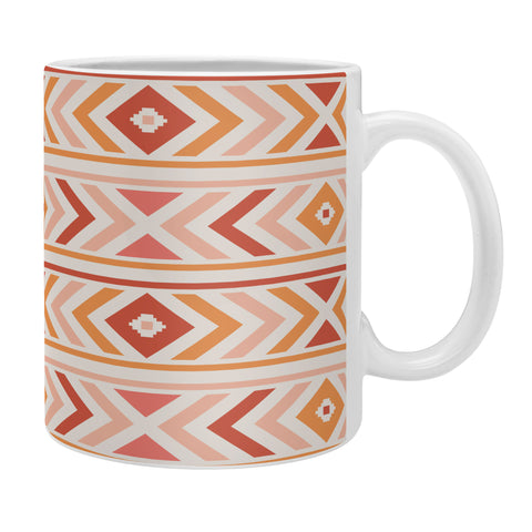 Avenie Boho Horizon Coral Coffee Mug