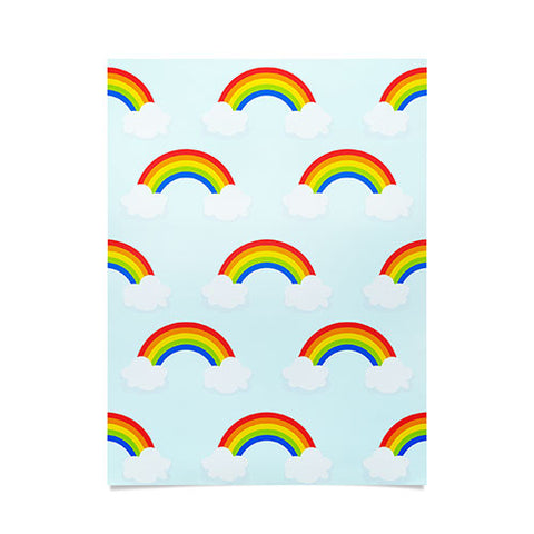 Avenie Bright Rainbow Pattern Poster