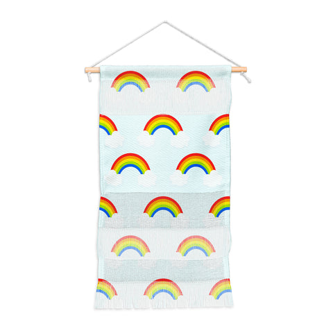 Avenie Bright Rainbow Pattern Wall Hanging Portrait