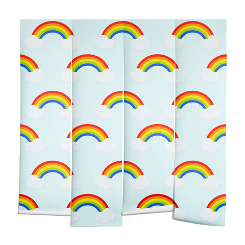 Avenie Bright Rainbow Pattern Wall Mural