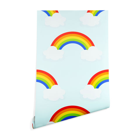 Avenie Bright Rainbow Pattern Wallpaper